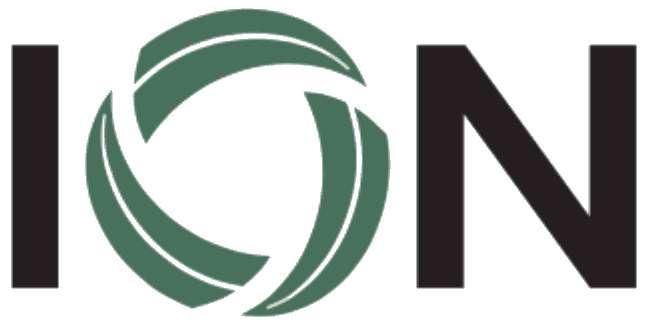 Logo of an innovative organic nursery with green leaves and modern design.