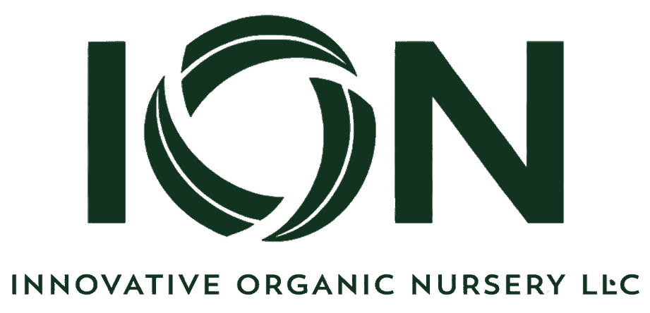 Modern organic nursery with lush green plants and sustainable farming practices.